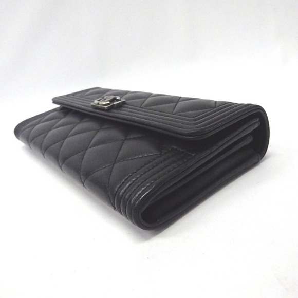 CHANEL Long Wallet Bifold Matelasse Black - Picture 5 of 11